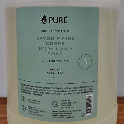 PURE - Savon Mains & Corps - Thé Vert - Vrac